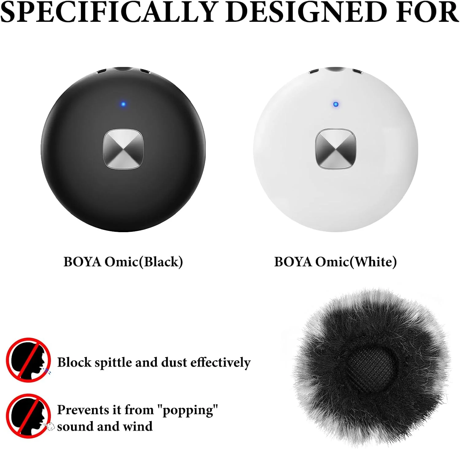 محافظ باد خزدار Geekria for Creators سازگار با میکروفون بی سیم BOYA Omic، روکش خزدار میکروفون DeadCat، روکش کرکی شیشه جلو، کاهش نویز باد (خاکستری / 2 عدد) محافظ باد خزدار Geekria for Creators سازگار با میکروفون بی سیم BOYA Omic، روکش خزدار میکروفون DeadCat، روکش کرکی شیشه جلو، کاهش نویز باد (خاکستری / 2 عدد)