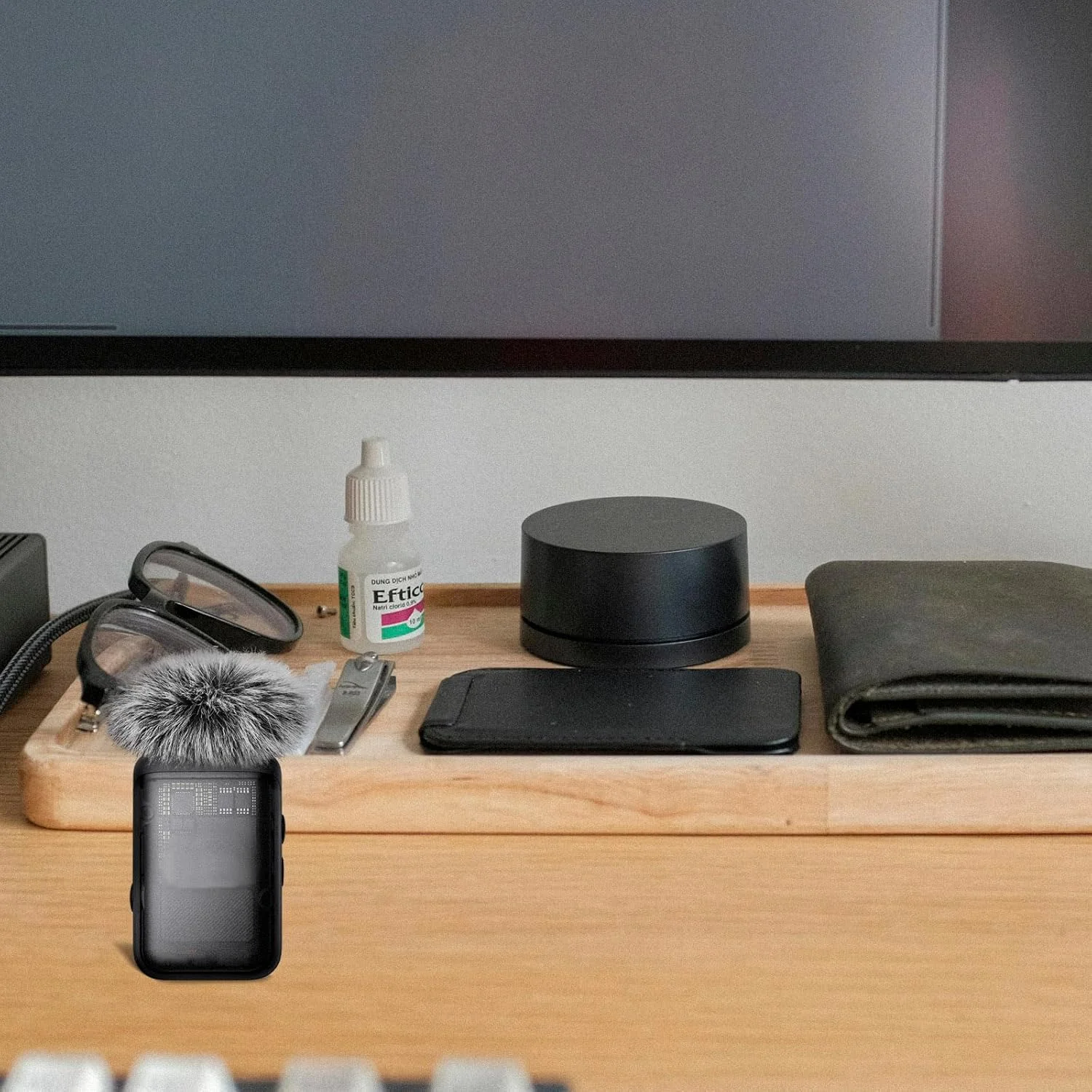 محافظ باد خزدار Geekria for Creators سازگار با DJI Mic 2، روکش ضد باد میکروفون DeadCat، محافظ پشمی، کاهش نویز باد (خاکستری / 2 عدد)