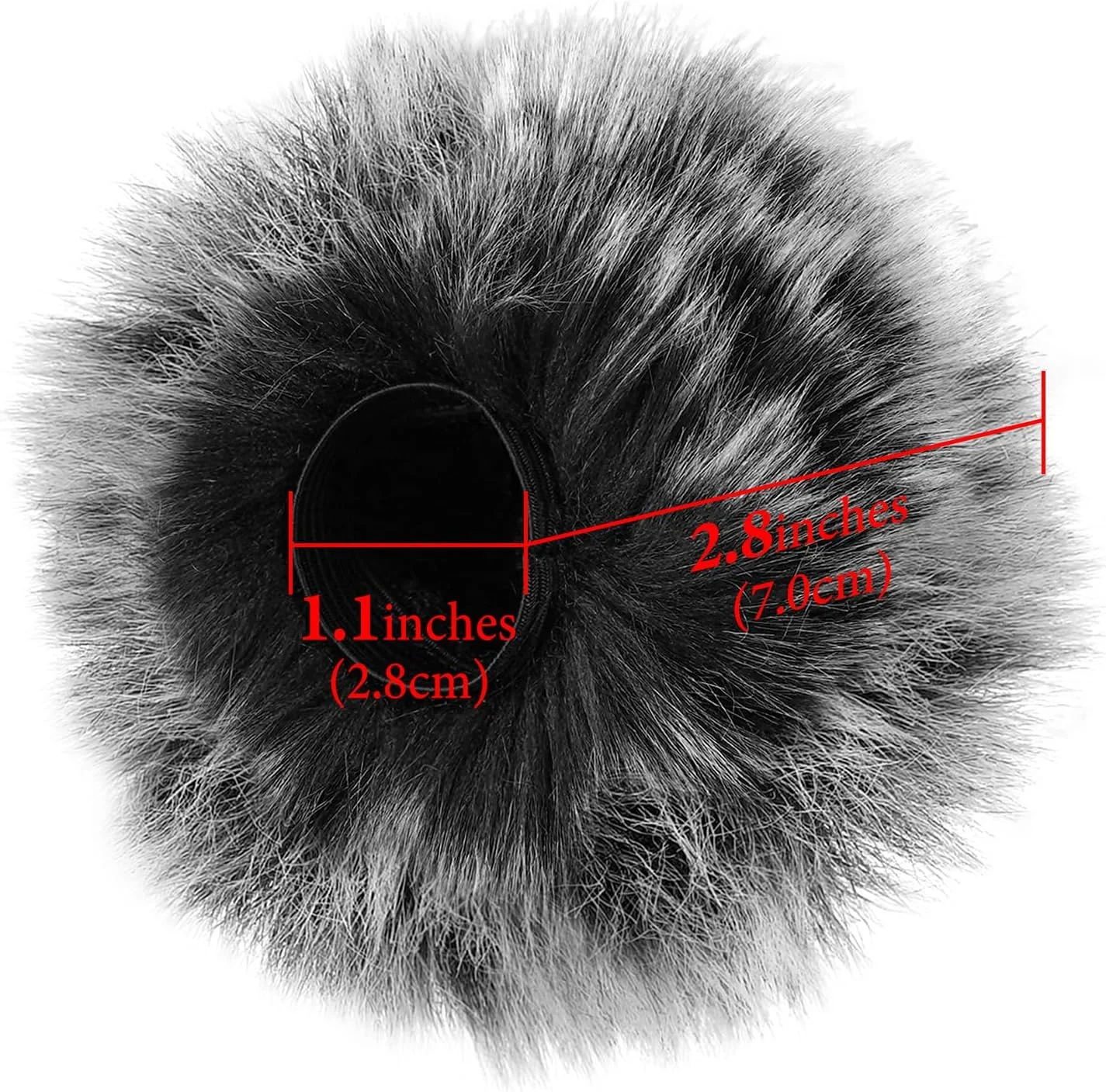 Geekria for Creators بادگیر خزدار سازگار با ضبط کننده دستی ZOOM H1 essential، روکش میکروفون DeadCat، روکش کرکی شیشه جلو، ضبط کننده دیجیتال قابل حمل (خاکستری / 2 بسته)