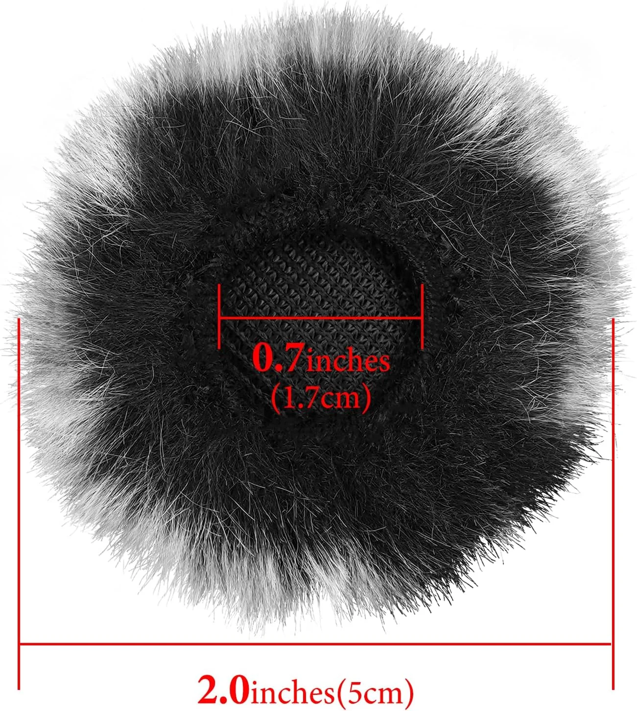 محافظ باد خزدار Geekria for Creators سازگار با میکروفون بی سیم Hollyland Lark M2، روکش ضد باد میکروفون DeadCat، روکش کرکی شیشه جلو، کاهش نویز باد (خاکستری / 2 عدد)