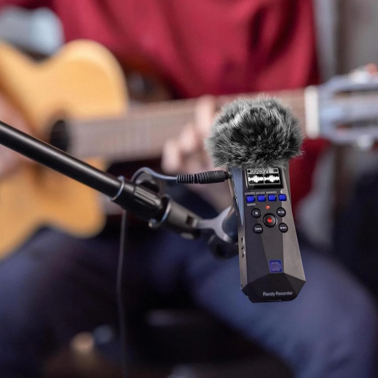 Geekria for Creators بادگیر خزدار سازگار با ضبط کننده دستی ZOOM H1 essential، روکش میکروفون DeadCat، روکش کرکی شیشه جلو، ضبط کننده دیجیتال قابل حمل (خاکستری / 2 بسته)