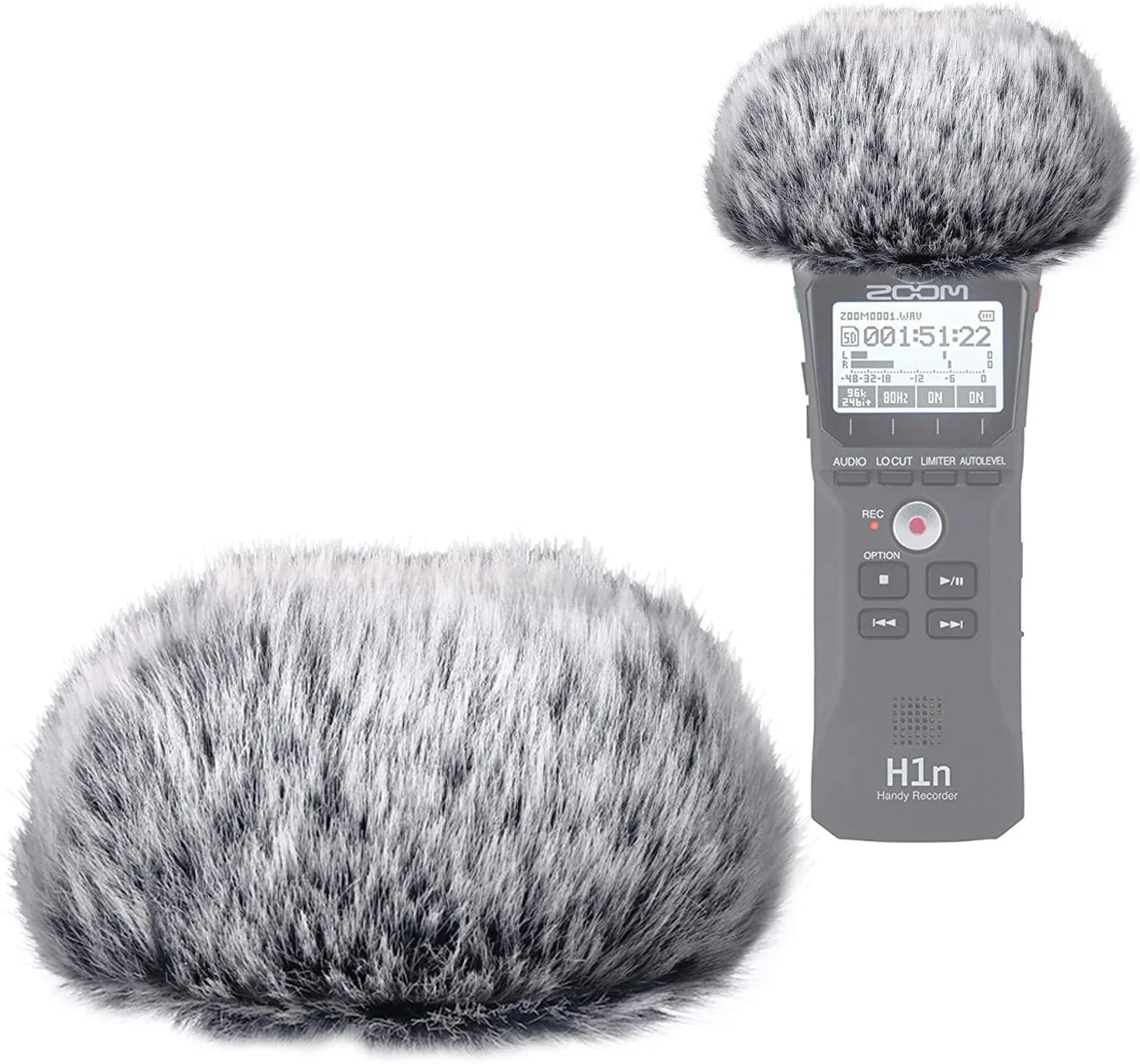 محافظ بادگیر خزدار SUNMON برای ضبط کننده دیجیتال قابل حمل Zoom H1n محافظ بادگیر خزدار SUNMON برای ضبط کننده دیجیتال قابل حمل Zoom H1n