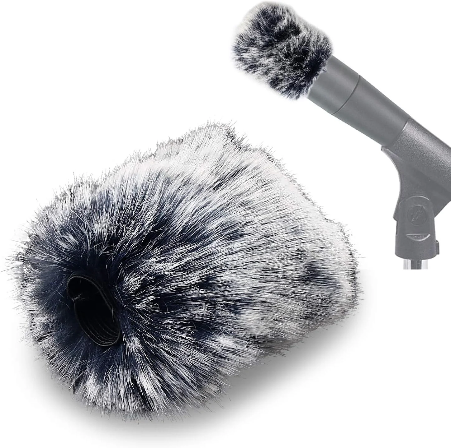 بادگیر خزدار میکروفون SUNMON سازگار با Shure A2WS، بادگیر خزدار برای سری SM57 و 545 بادگیر خزدار میکروفون SUNMON سازگار با Shure A2WS، بادگیر خزدار برای سری SM57 و 545