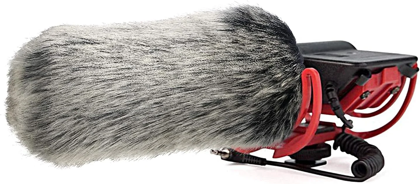SUNMON Rode Deadcat Mic Windshield Fur Filter for Rode VideoMic, NTG2, NTG1, and WSVM Microphone - Outdoor Mic Windscreen Wind Muff