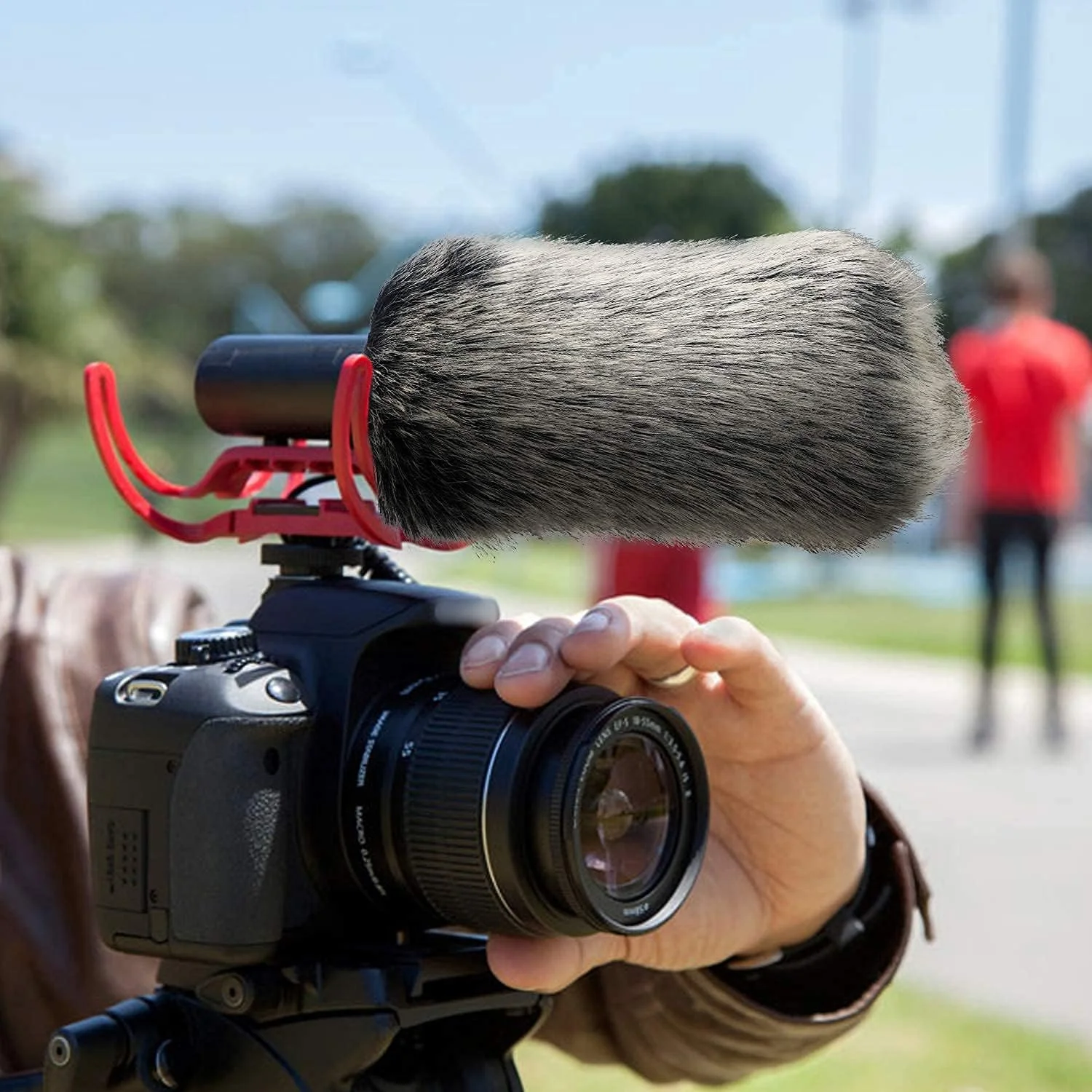 SUNMON Rode Deadcat Mic Windshield Fur Filter for Rode VideoMic, NTG2, NTG1, and WSVM Microphone - Outdoor Mic Windscreen Wind Muff