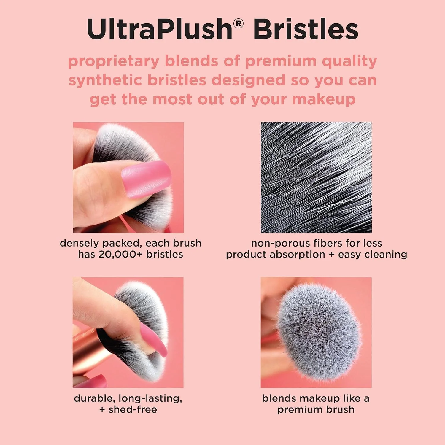 Real technique Everyday Eye Essentials 8-Piece Lidschatten-Pinsel Eye Makeup Brush Set, Professional Eyeshadow Brushes for Liner, Brows & Lashes, Travel-Friendly Gift Set Real technique Everyday Eye Essentials 8-Piece Lidschatten-Pinsel Eye Makeup Brush Set, Professional Eyeshadow Brushes for Liner, Brows & Lashes, Travel-Friendly Gift Set