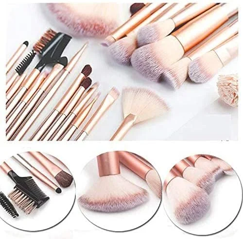 ست برس آرایشی اوریتی، مجموعه 24 عددی برس آرایشی ممتاز برای کرم پودر، ترکیب، رژگونه، کانسیلر، سایه چشم، موهای مصنوعی بدون تست حیوانی، کیف آرایشی مسافرتی شامل (مجموعه 24 عددی) ست برس آرایشی اوریتی، مجموعه 24 عددی برس آرایشی ممتاز برای کرم پودر، ترکیب، رژگونه، کانسیلر، سایه چشم، موهای مصنوعی بدون تست حیوانی، کیف آرایشی مسافرتی شامل (مجموعه 24 عددی)