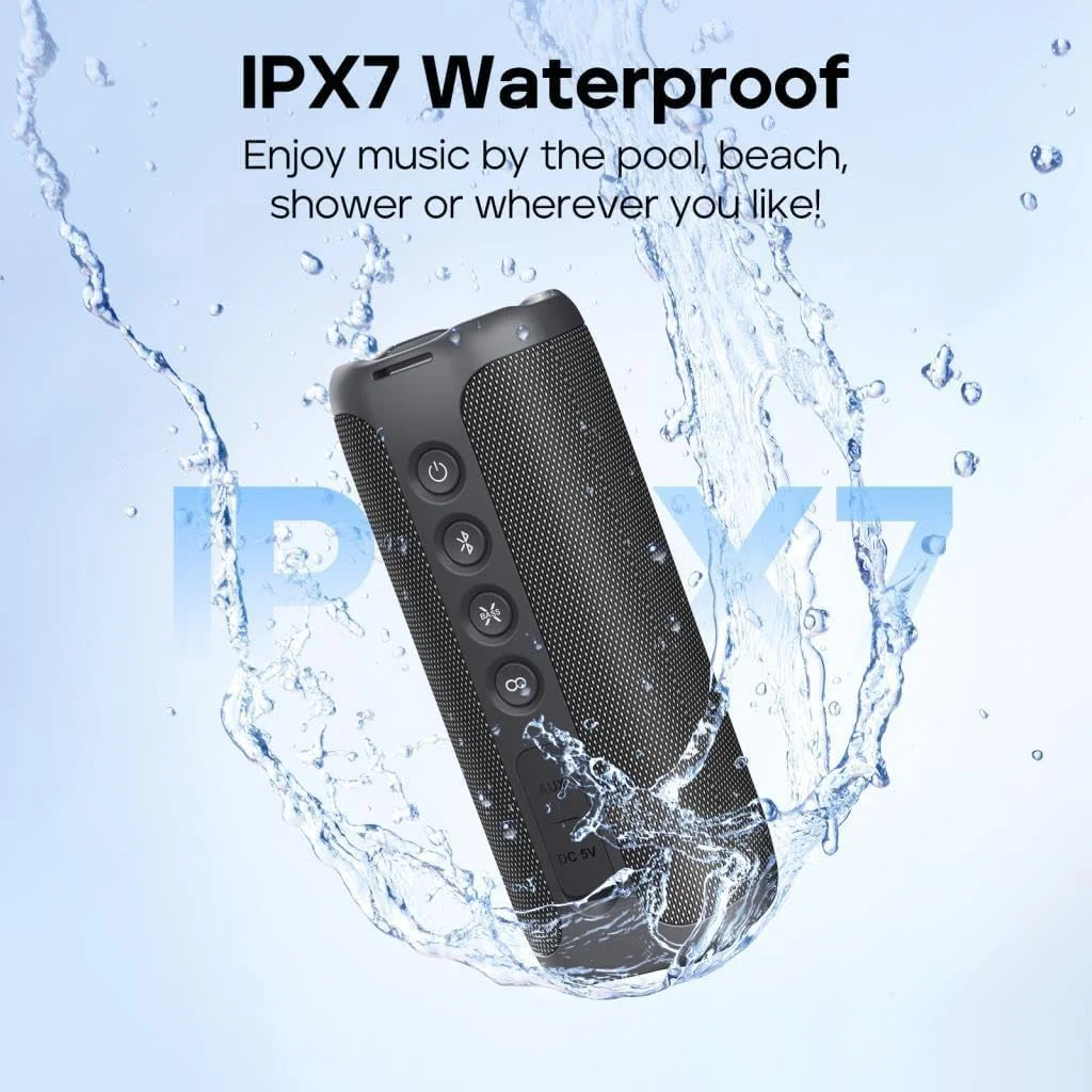 اسپیکر بلوتوثی قابل حمل Tribit Stormbox 2 با استاندارد IPX7 ضد آب، 24 ساعت پخش مداوم، 2 * 17 وات، مشکی اسپیکر بلوتوثی قابل حمل Tribit Stormbox 2 با استاندارد IPX7 ضد آب، 24 ساعت پخش مداوم، 2 * 17 وات، مشکی