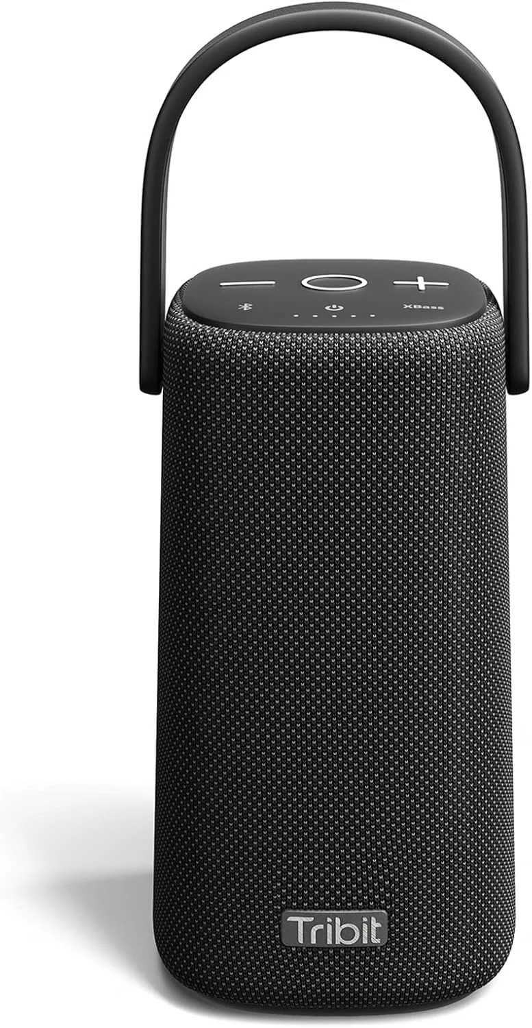 اسپیکر بلوتوثی قابل حمل Tribit StormBox Pro 40W با صدای 360 درجه با کیفیت بالا، 3 درایور و 2 رادیاتور پسیو، فناوری انحصاری XBass فوق العاده، ضد آب IP67، 24 ساعت پخش برای فضای باز/مسافرت/خانه