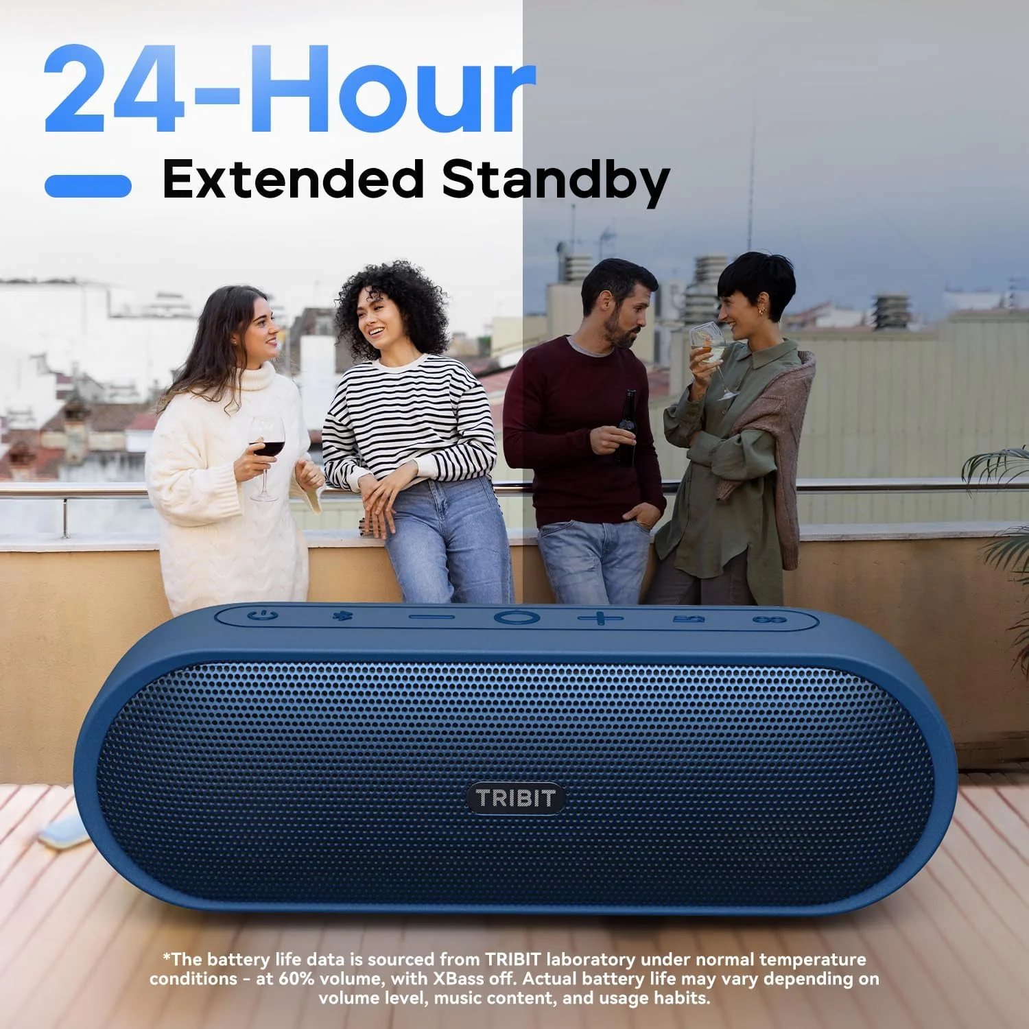اسپیکر بلوتوثی بی سیم Tribit XSound Plus2 30W 5.3، صدای استریو قدرتمندتر با عملکرد XBass تقویت شده، 24 ساعت پخش، ضد آب IPX7، میکروفون داخلی، برد BT 150 فوت برای خانه/فضای باز، آبی اسپیکر بلوتوثی بی سیم Tribit XSound Plus2 30W 5.3، صدای استریو قدرتمندتر با عملکرد XBass تقویت شده، 24 ساعت پخش، ضد آب IPX7، میکروفون داخلی، برد BT 150 فوت برای خانه/فضای باز، آبی