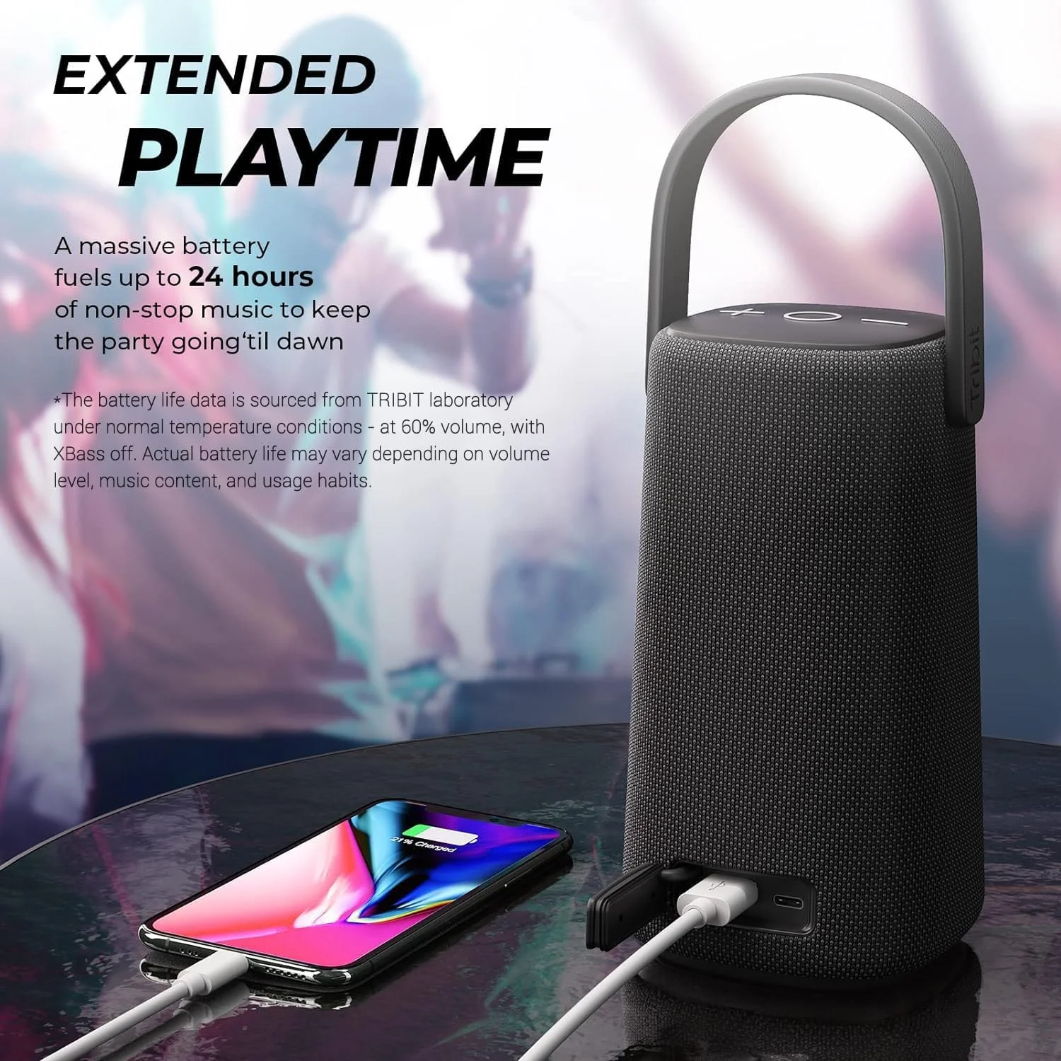 اسپیکر بلوتوثی قابل حمل Tribit StormBox Pro 40W با صدای 360 درجه با کیفیت بالا، 3 درایور و 2 رادیاتور پسیو، فناوری انحصاری XBass فوق العاده، ضد آب IP67، 24 ساعت پخش برای فضای باز/مسافرت/خانه اسپیکر بلوتوثی قابل حمل Tribit StormBox Pro 40W با صدای 360 درجه با کیفیت بالا، 3 درایور و 2 رادیاتور پسیو، فناوری انحصاری XBass فوق العاده، ضد آب IP67، 24 ساعت پخش برای فضای باز/مسافرت/خانه