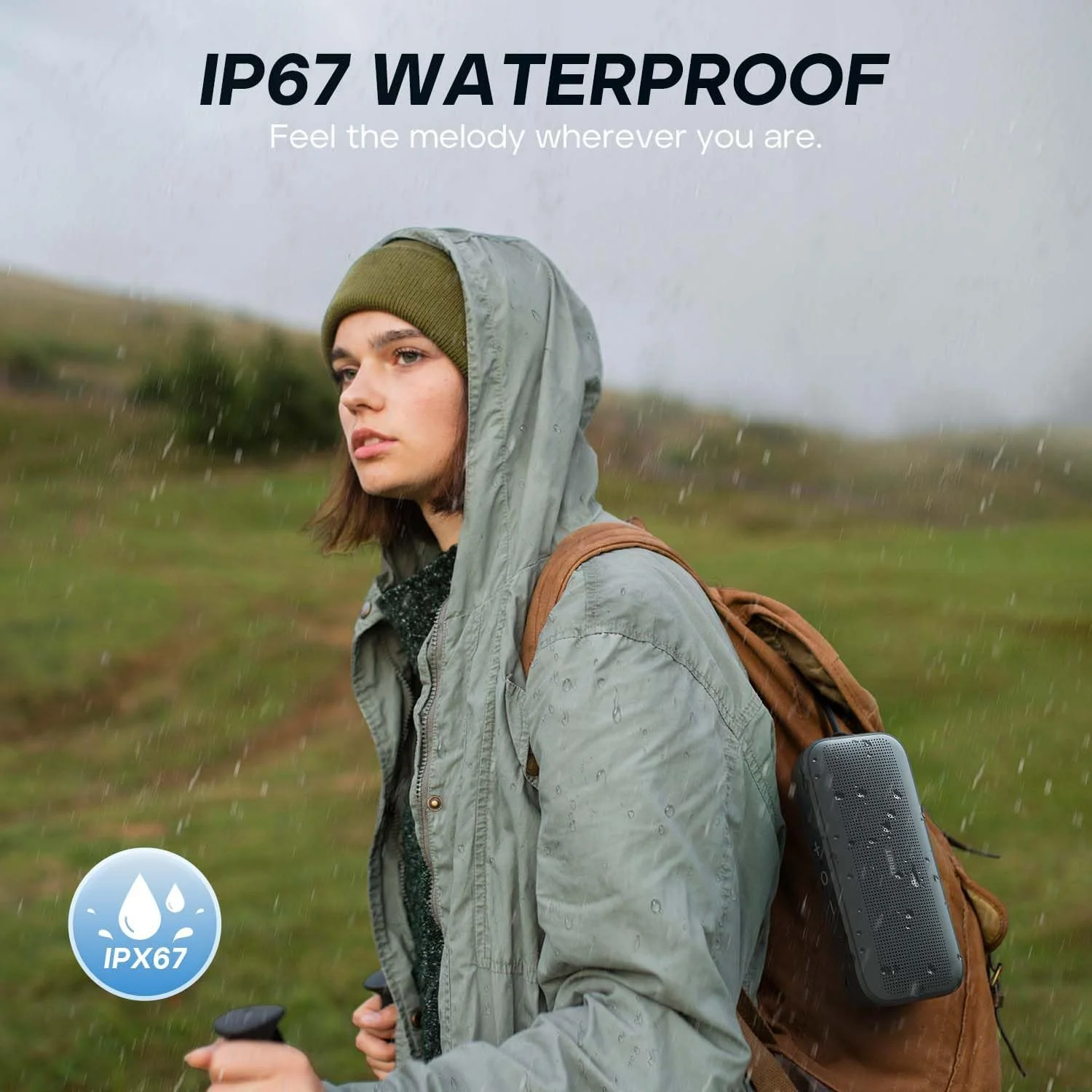 اسپیکر بلوتوثی Tribit StormBox Flow، اسپیکر قابل حمل با XBass، اسپیکر وایرلس با 30 ساعت پخش، ضد آب IP67، بلوتوث 5.3، TWS، EQ سفارشی، اسپیکر Type-C برای مسافرت های خارج از منزل و ساحل اسپیکر بلوتوثی Tribit StormBox Flow، اسپیکر قابل حمل با XBass، اسپیکر وایرلس با 30 ساعت پخش، ضد آب IP67، بلوتوث 5.3، TWS، EQ سفارشی، اسپیکر Type-C برای مسافرت های خارج از منزل و ساحل