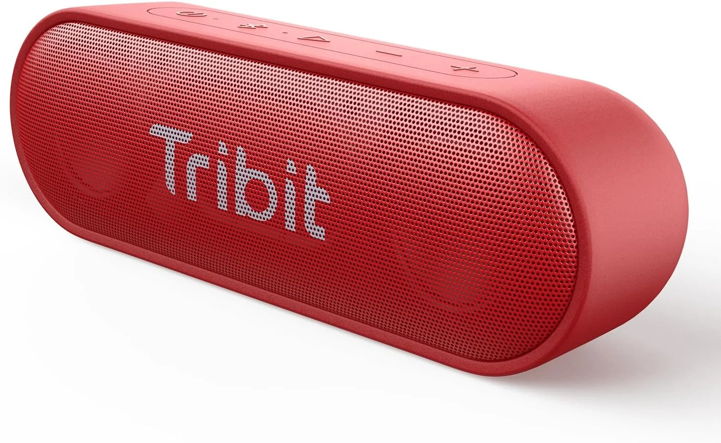 اسپیکر بلوتوثی بی سیم Tribit XSound Go نسخه ارتقا یافته 5.3 با صدای استریو بلند و بیس غنی 16 وات، 24 ساعت پخش، برد بلوتوث 45 متر، سبک وزن مناسب فضای باز IPX7 ضد آب، میکروفون داخلی (قرمز)