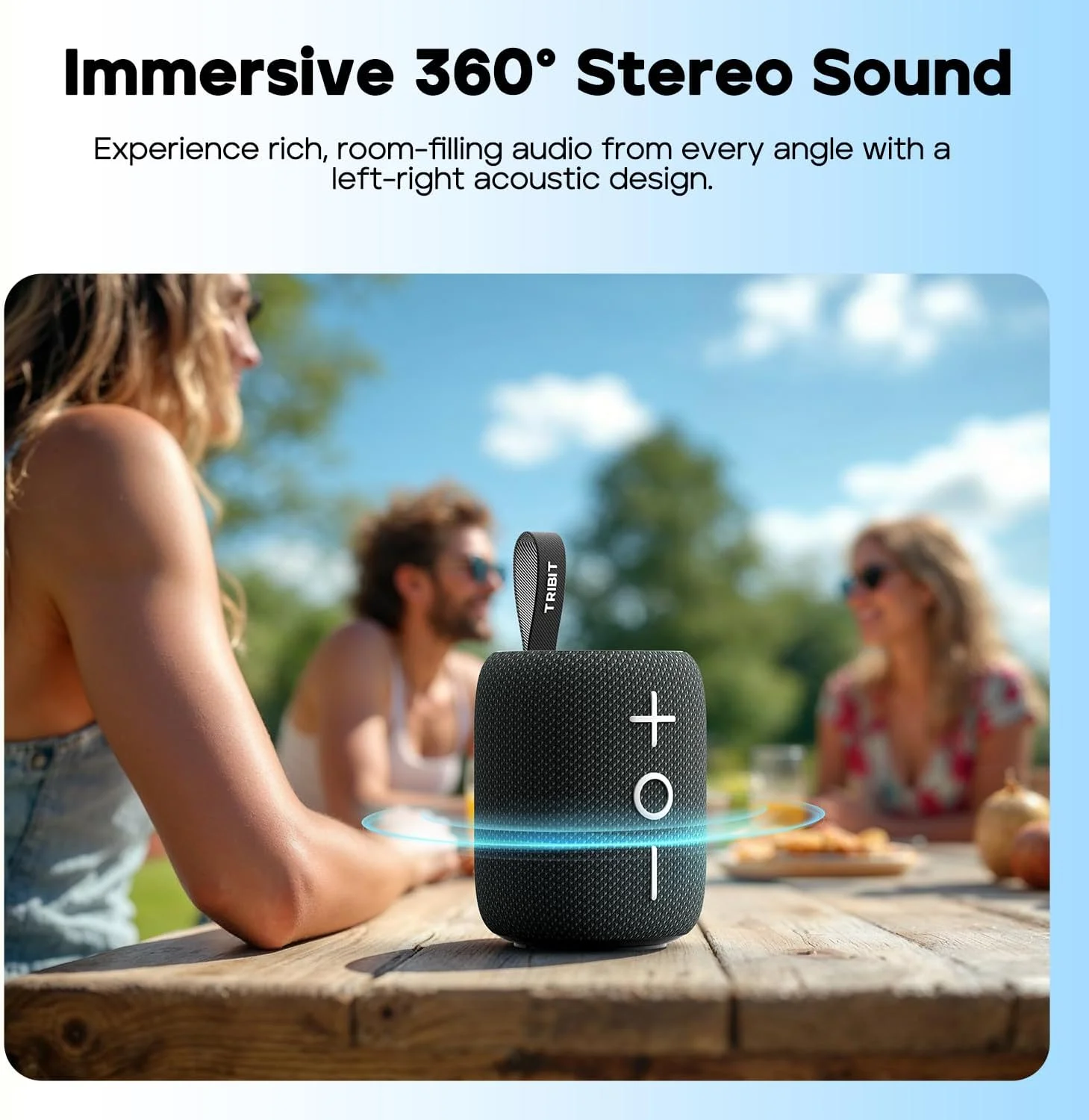 اسپیکر بلوتوثی Tribit StormBox Mini+ با توان 12 وات، صدای فراگیر 360 درجه، 12 ساعت پخش، بلوتوث 5.4، ضد آب IPX7، چراغ های LED، EQ سفارشی، جفت شدن TWS، Type-C، پشتیبانی از AAC/SBC، قابل حمل برای خانه/فضای باز/مسافرت - سبز اسپیکر بلوتوثی Tribit StormBox Mini+ با توان 12 وات، صدای فراگیر 360 درجه، 12 ساعت پخش، بلوتوث 5.4، ضد آب IPX7، چراغ های LED، EQ سفارشی، جفت شدن TWS، Type-C، پشتیبانی از AAC/SBC، قابل حمل برای خانه/فضای باز/مسافرت - سبز