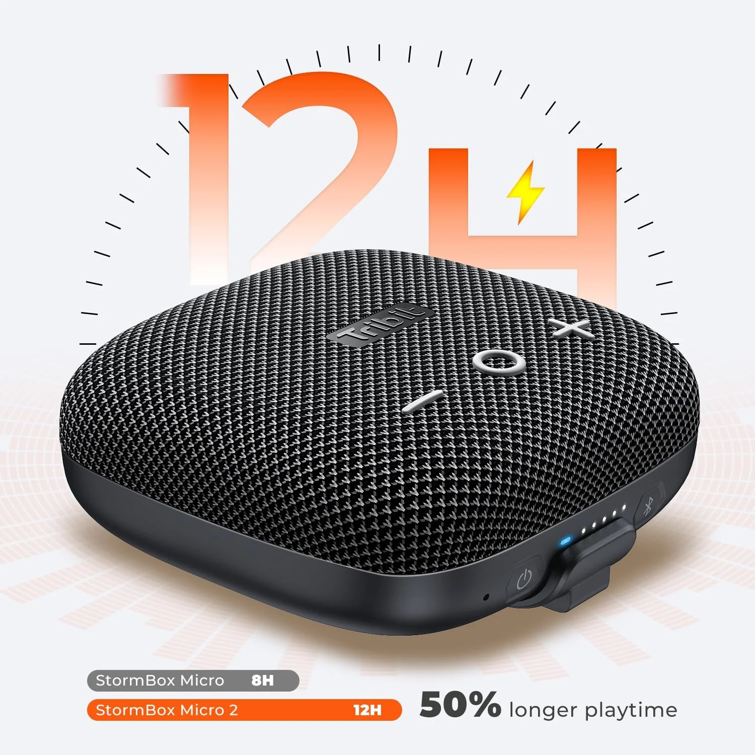 اسپیکر بلوتوثی قابل حمل Tribit StormBox Micro 2: صدای بلند 90dB، بیس عمیق، ضد آب IP67، دارای بند داخلی، اسپیکر کوچک BT 5.3، زمان پخش 12 ساعته برای فضای باز/کمپینگ/دوچرخه سواری، برد بلوتوث 120 فوت (مشکی) اسپیکر بلوتوثی قابل حمل Tribit StormBox Micro 2: صدای بلند 90dB، بیس عمیق، ضد آب IP67، دارای بند داخلی، اسپیکر کوچک BT 5.3، زمان پخش 12 ساعته برای فضای باز/کمپینگ/دوچرخه سواری، برد بلوتوث 120 فوت (مشکی)