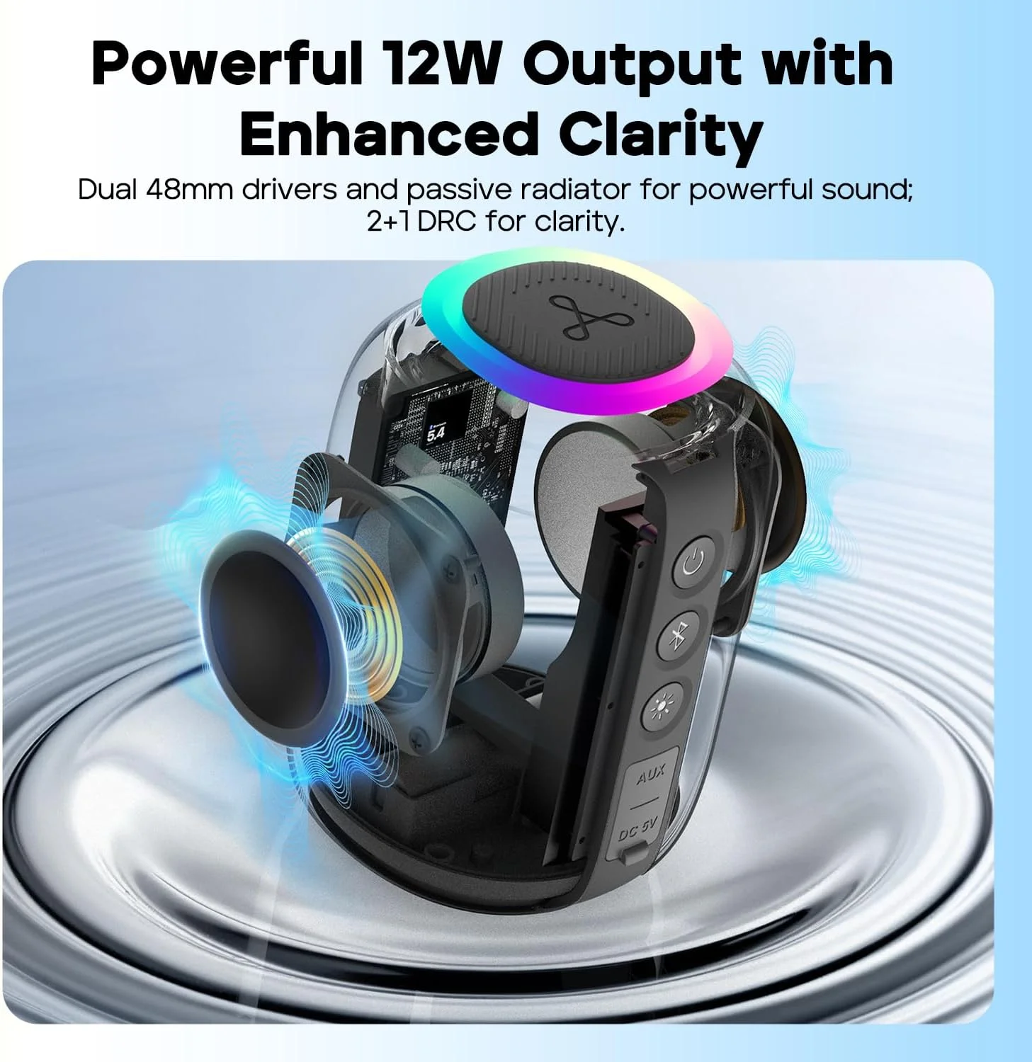 اسپیکر بلوتوثی Tribit StormBox Mini+ با توان 12 وات، صدای فراگیر 360 درجه، 12 ساعت پخش، بلوتوث 5.4، ضد آب IPX7، چراغ های LED، EQ سفارشی، جفت شدن TWS، Type-C، پشتیبانی از AAC/SBC، قابل حمل برای خانه/فضای باز/مسافرت - سبز اسپیکر بلوتوثی Tribit StormBox Mini+ با توان 12 وات، صدای فراگیر 360 درجه، 12 ساعت پخش، بلوتوث 5.4، ضد آب IPX7، چراغ های LED، EQ سفارشی، جفت شدن TWS، Type-C، پشتیبانی از AAC/SBC، قابل حمل برای خانه/فضای باز/مسافرت - سبز
