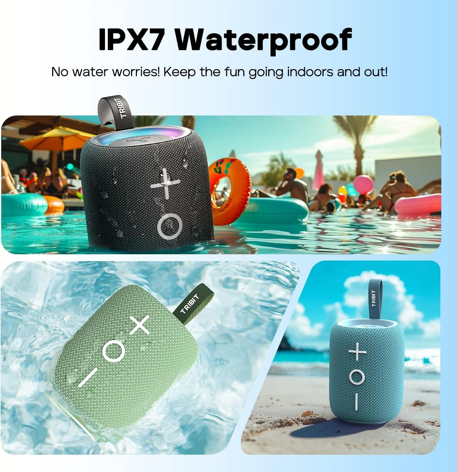 اسپیکر بلوتوثی Tribit StormBox Mini+ با توان 12 وات، صدای فراگیر 360 درجه، 12 ساعت پخش، بلوتوث 5.4، ضد آب IPX7، چراغ های LED، EQ سفارشی، جفت شدن TWS، Type-C، پشتیبانی از AAC/SBC، قابل حمل برای خانه/فضای باز/مسافرت - سبز اسپیکر بلوتوثی Tribit StormBox Mini+ با توان 12 وات، صدای فراگیر 360 درجه، 12 ساعت پخش، بلوتوث 5.4، ضد آب IPX7، چراغ های LED، EQ سفارشی، جفت شدن TWS، Type-C، پشتیبانی از AAC/SBC، قابل حمل برای خانه/فضای باز/مسافرت - سبز