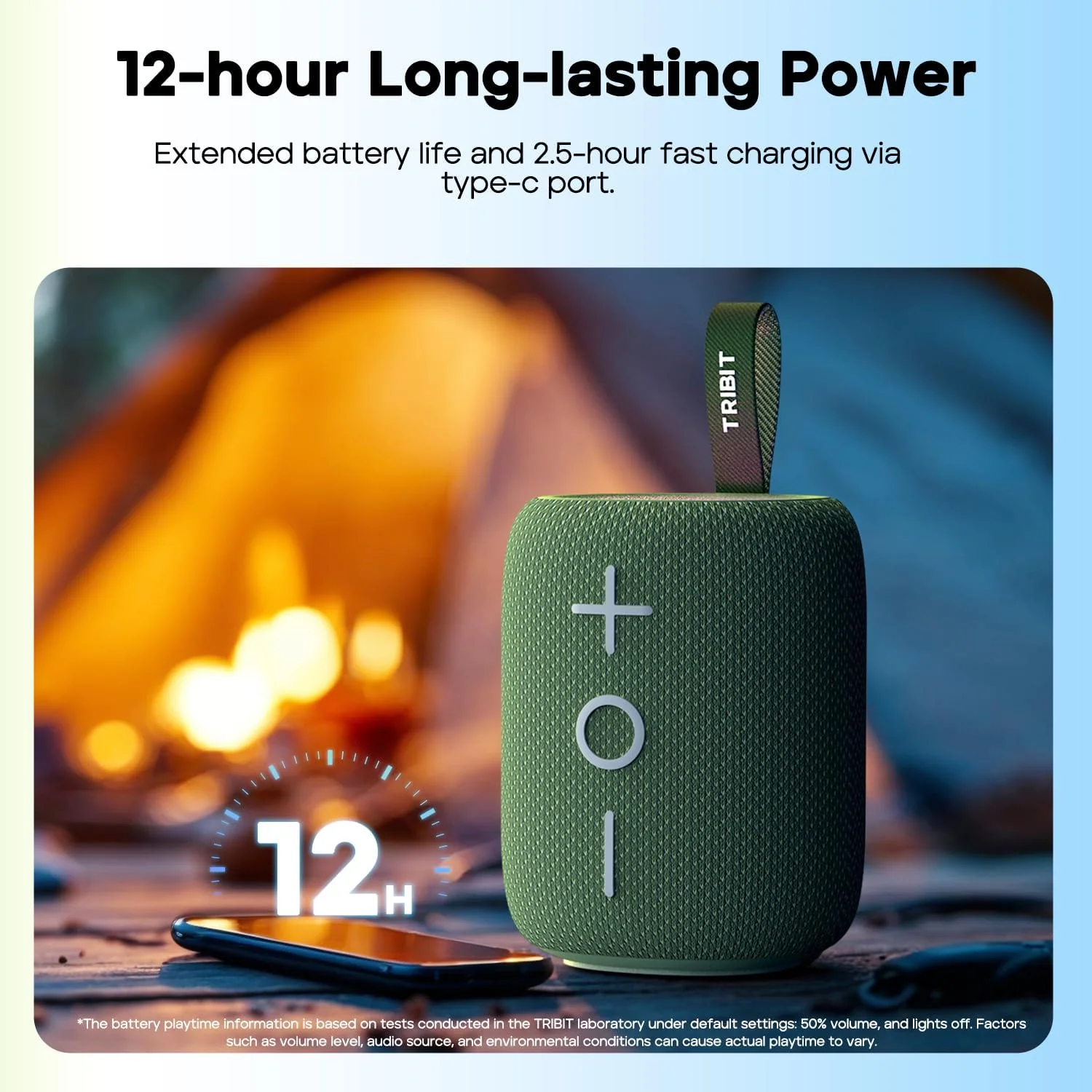 اسپیکر بلوتوثی Tribit StormBox Mini+ با توان 12 وات، صدای فراگیر 360 درجه، 12 ساعت پخش، بلوتوث 5.4، ضد آب IPX7، چراغ های LED، EQ سفارشی، جفت سازی TWS، Type-C، پشتیبانی از AAC/SBC، قابل حمل برای خانه/فضای باز/مسافرت - آبی اسپیکر بلوتوثی Tribit StormBox Mini+ با توان 12 وات، صدای فراگیر 360 درجه، 12 ساعت پخش، بلوتوث 5.4، ضد آب IPX7، چراغ های LED، EQ سفارشی، جفت سازی TWS، Type-C، پشتیبانی از AAC/SBC، قابل حمل برای خانه/فضای باز/مسافرت - آبی