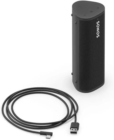 اسپیکر قابل حمل Sonos Roam SL با صدای فراگیر در خانه و بیرون از خانه. این اسپیکر سبک و مقاوم در برابر آب، تا 10 ساعت عمر باتری دارد و با AirPlay2 سازگار است - مشکی اسپیکر قابل حمل Sonos Roam SL با صدای فراگیر در خانه و بیرون از خانه. این اسپیکر سبک و مقاوم در برابر آب، تا 10 ساعت عمر باتری دارد و با AirPlay2 سازگار است - مشکی
