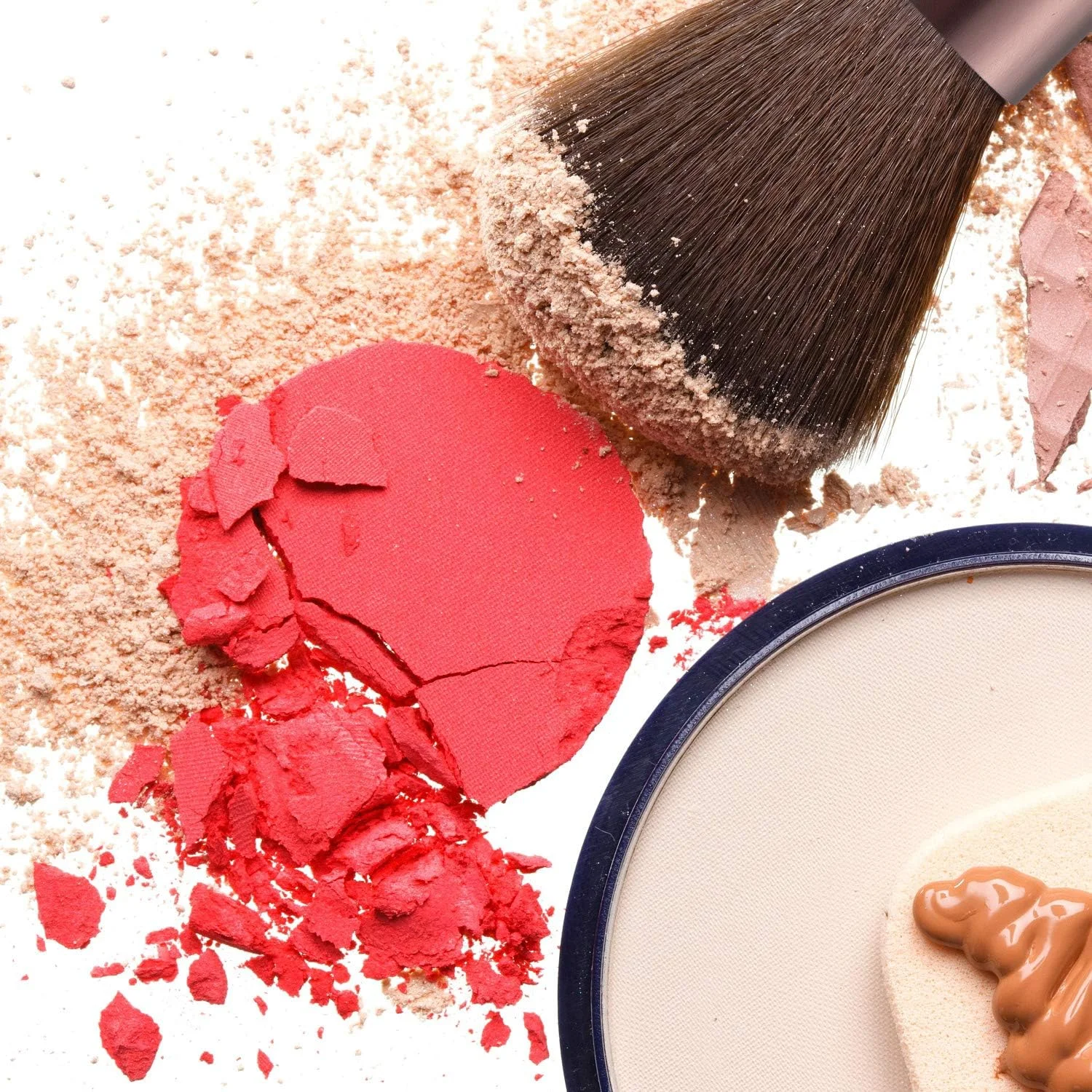 ست براش آرایشی ان اکس کانسو با کیف، 12 تکه، شامل براش کرم پودر، سایه چشم، کانسیلر، لوازم آرایشی، براش ترکیب، کانتور، رژگونه، هایلایتر، براش های آرایشی حرفه ای، شامپاین
