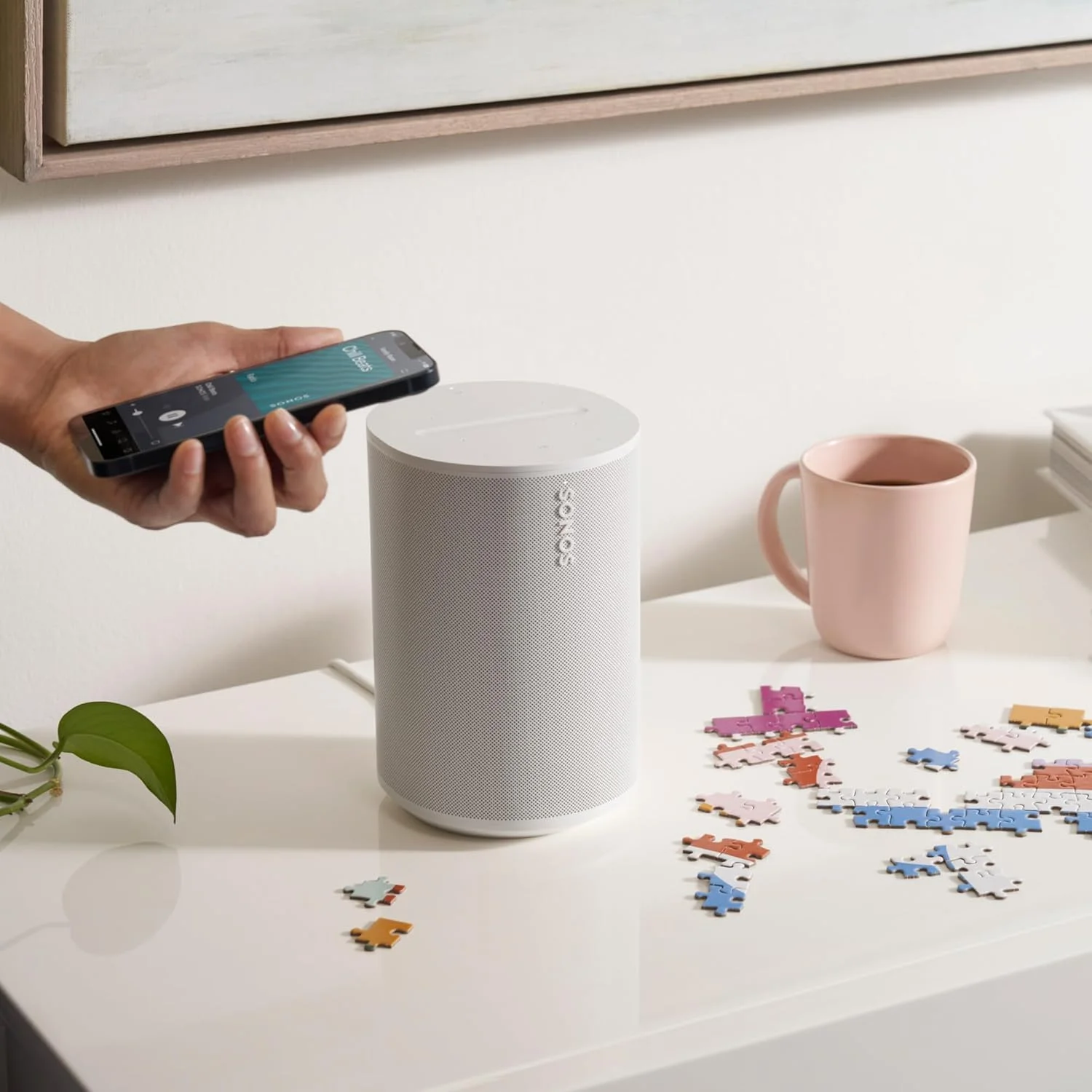 اسپیکر هوشمند Sonos Era 100 - سفید - بی سیم، دارای الکسا اسپیکر هوشمند Sonos Era 100 - سفید - بی سیم، دارای الکسا