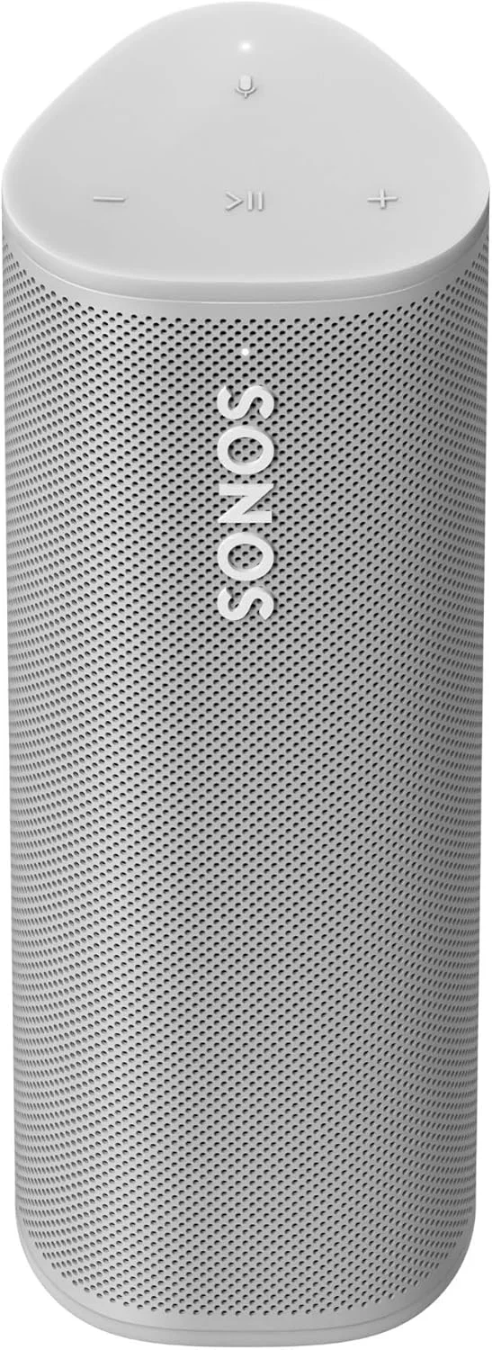 اسپیکر هوشمند قابل حمل Sonos Roam - مناسب برای گوش دادن در خانه و بیرون از خانه - سفید