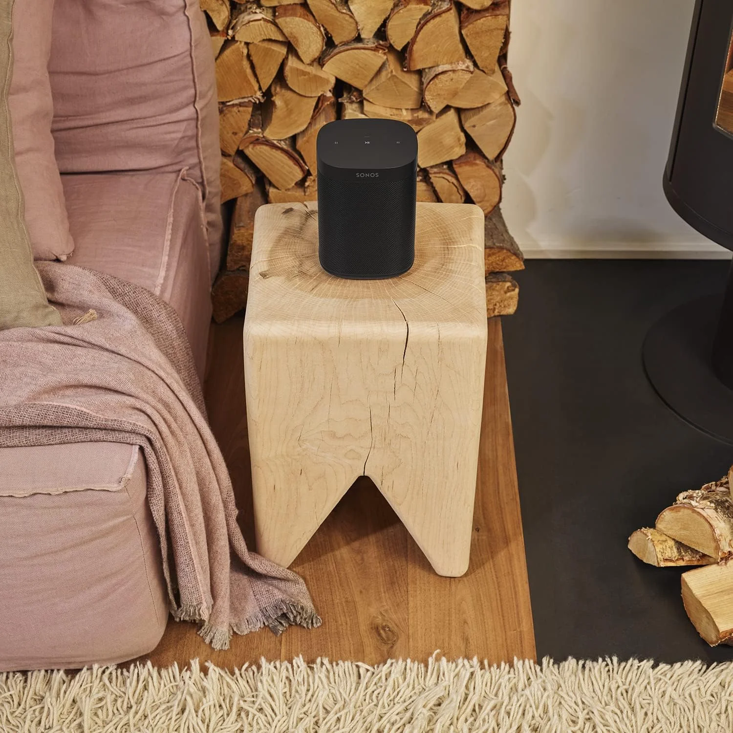 اسپیکر هوشمند بدون میکروفون Sonos One SL - مشکی اسپیکر هوشمند بدون میکروفون Sonos One SL - مشکی