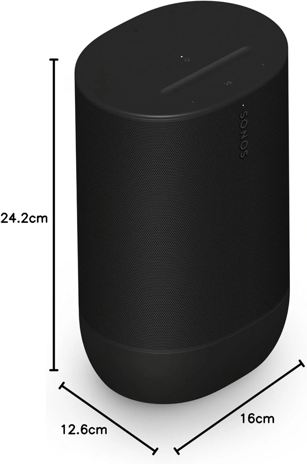 اسپیکر بلوتوثی قابل حمل Sonos Move 2 - مشکی اسپیکر بلوتوثی قابل حمل Sonos Move 2 - مشکی