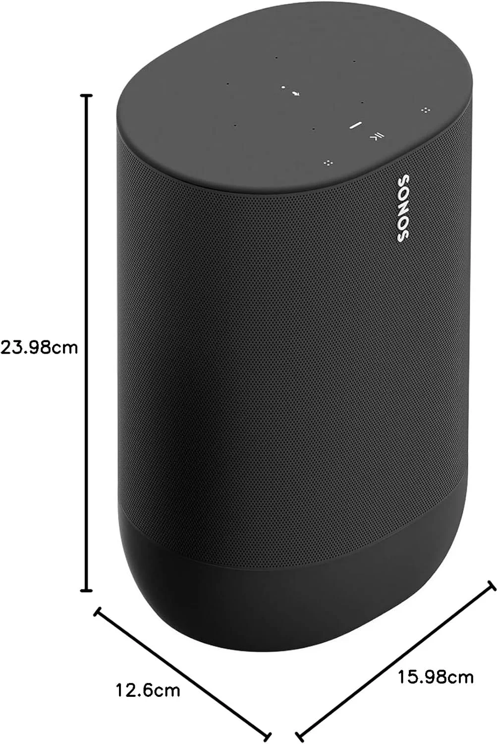اسپیکر هوشمند قابل حمل Sonos Move با باتری، Wi-Fi و بلوتوث و الکسا - مشکی اسپیکر هوشمند قابل حمل Sonos Move با باتری، Wi-Fi و بلوتوث و الکسا - مشکی