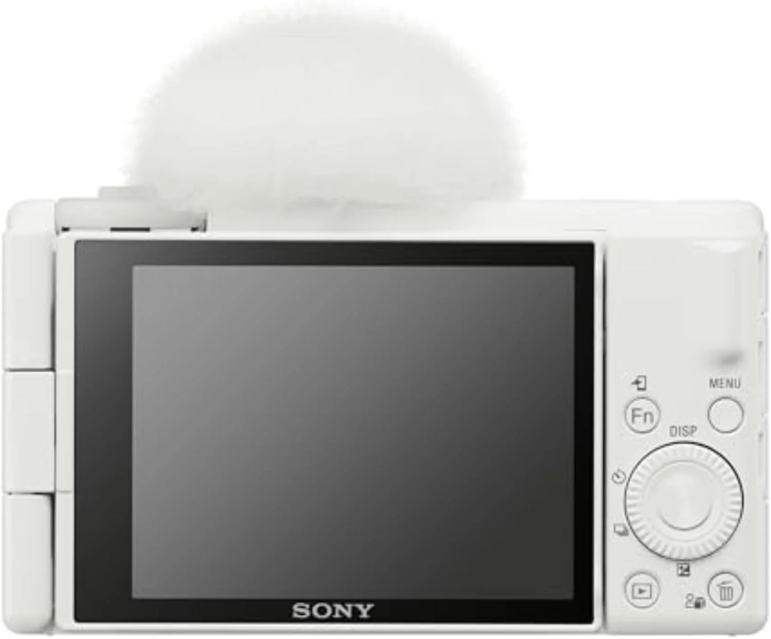 دوربین ولاگ سونی ZV-1F برای تولیدکنندگان محتوا و ولاگرها با صفحه نمایش LCD با زاویه متغیر مناسب سلفی و میکروفون 3 کپسولی جهت دار، سفید دوربین ولاگ سونی ZV-1F برای تولیدکنندگان محتوا و ولاگرها با صفحه نمایش LCD با زاویه متغیر مناسب سلفی و میکروفون 3 کپسولی جهت دار، سفید