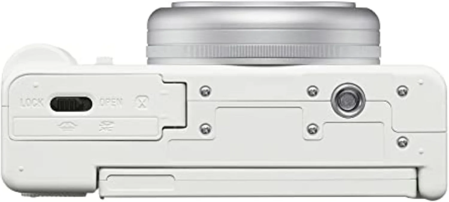 دوربین ولاگ سونی ZV-1F برای تولیدکنندگان محتوا و ولاگرها با صفحه نمایش LCD با زاویه متغیر مناسب سلفی و میکروفون 3 کپسولی جهت دار، سفید دوربین ولاگ سونی ZV-1F برای تولیدکنندگان محتوا و ولاگرها با صفحه نمایش LCD با زاویه متغیر مناسب سلفی و میکروفون 3 کپسولی جهت دار، سفید