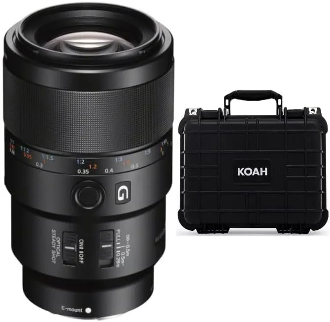 لنز ماکرو 90mm f/2.8 G OSS سونی FE با مانت E فول فریم به همراه کیف ضد آب Koah (شامل 2 قلم کالا)
