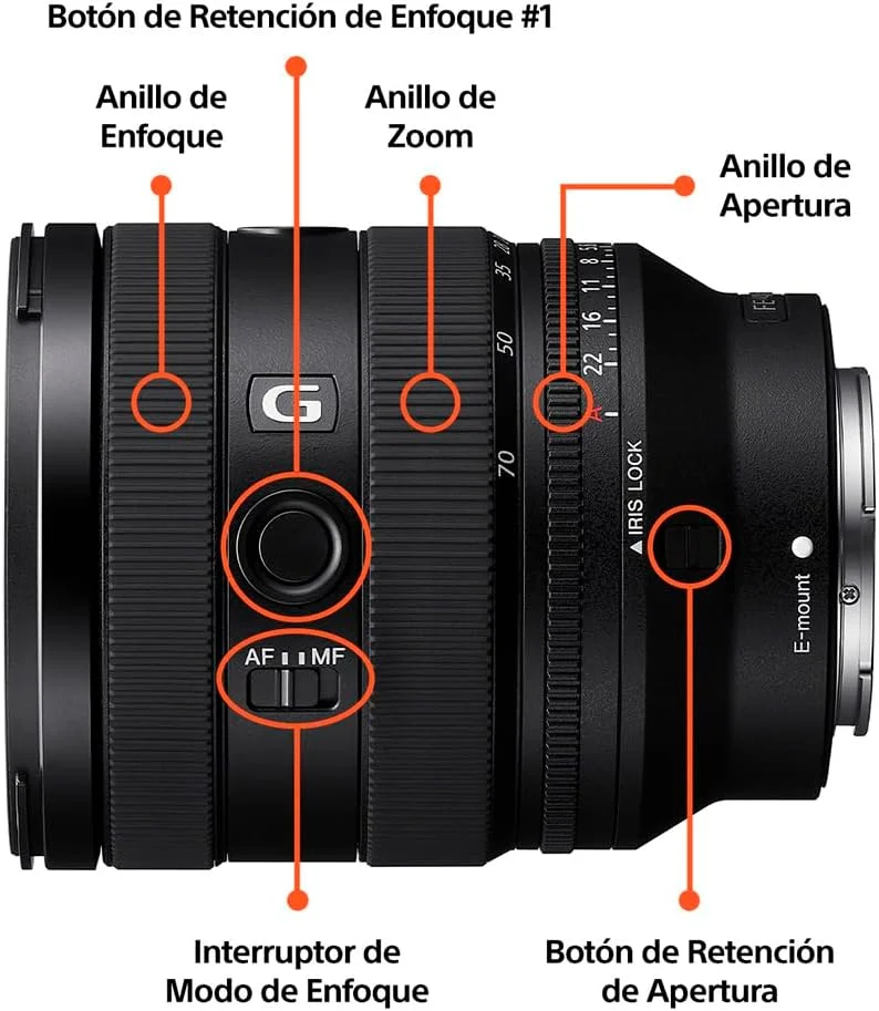 لنز سونی FE 20-70mm f/4 G (دهانه E سونی) لنز سونی FE 20-70mm f/4 G (دهانه E سونی)