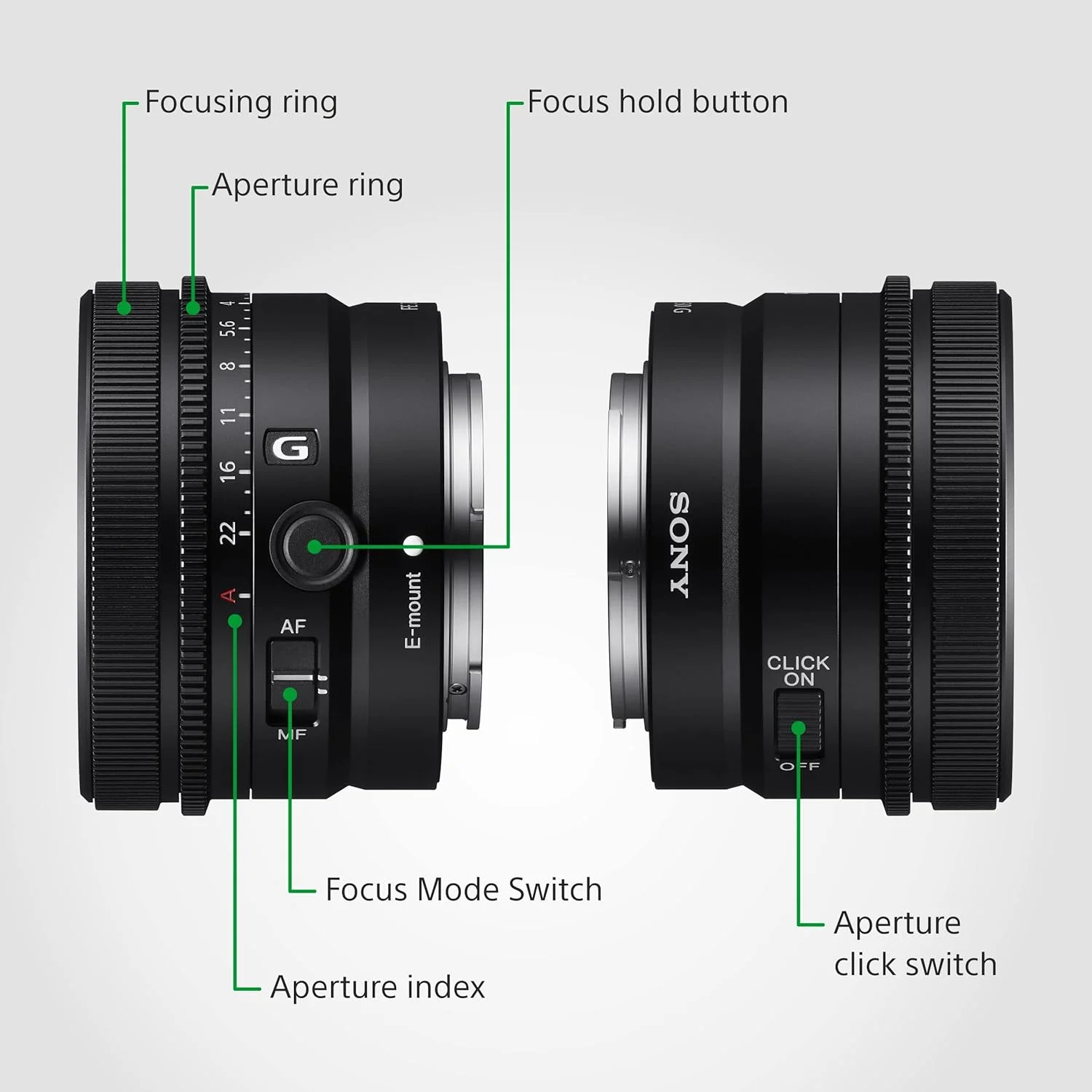 لنز فول فریم سونی Sel50F25G مدل Fe 50Mm F2.5 G سری پریمیوم G، مشکی، Sel50F25G.Syx