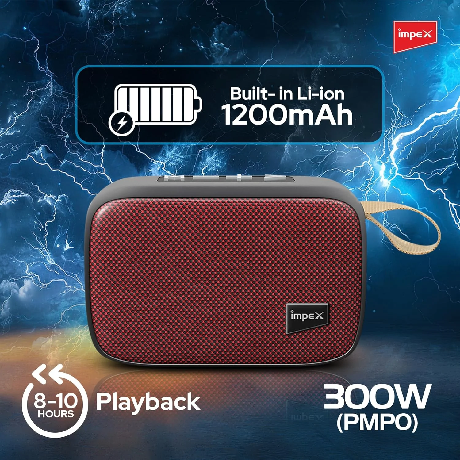 اسپیکر بلوتوث ایمپکس BLUE BLAST با باتری 700mAh و توان 3.0W (چند رنگ) اسپیکر بلوتوث ایمپکس BLUE BLAST با باتری 700mAh و توان 3.0W (چند رنگ)