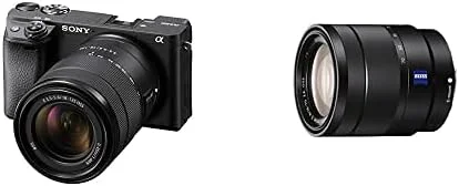 دوربین بدون آینه سونی آلفا A6400 با لنز FE 18-135mm و لنز زوم APS-C سونی T 16-70 mm F4.0 زایس، Sel1670Z دوربین بدون آینه سونی آلفا A6400 با لنز FE 18-135mm و لنز زوم APS-C سونی T 16-70 mm F4.0 زایس، Sel1670Z