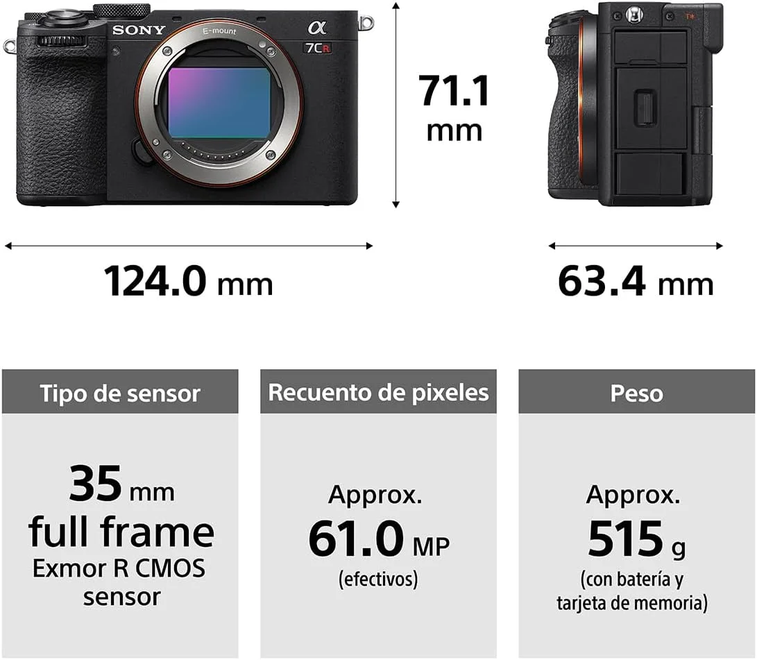 دوربین هیبریدی فول فریم Sony Alpha 7CR با لنز قابل تعویض - مشکی