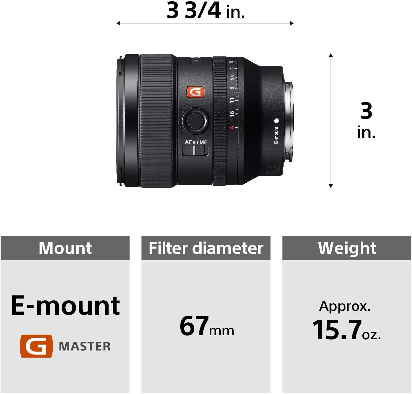 لنز پرایم واید انگل فول فریم Sony E-Mount FE 24mm F1.4 GM (SEL24F14GM)، مشکی (بازسازی شده) لنز پرایم واید انگل فول فریم Sony E-Mount FE 24mm F1.4 GM (SEL24F14GM)، مشکی (بازسازی شده)
