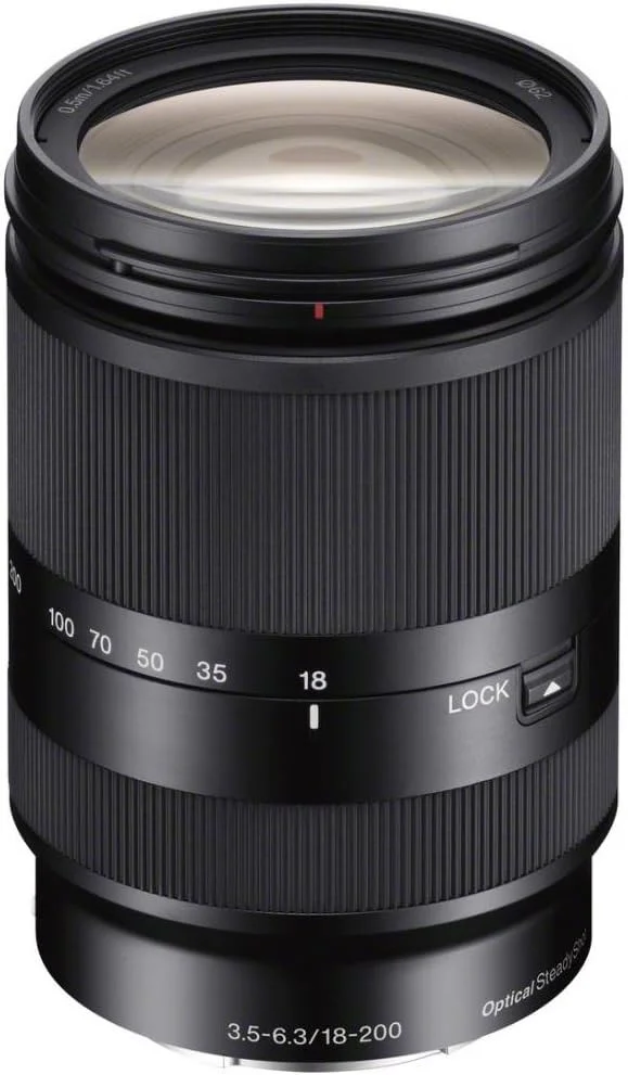 لنز سونی 18-200mm F3.5-6.3 E-Mount مدل SEL18200LE مشکی لنز سونی 18-200mm F3.5-6.3 E-Mount مدل SEL18200LE مشکی
