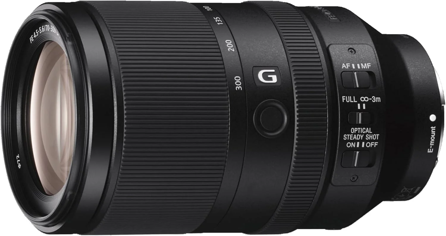 لنز سونی SEL70300G 70-300 میلیمتر F4.5-5.6 FE فول فریم Optical Steady Shot G - مشکی لنز سونی SEL70300G 70-300 میلیمتر F4.5-5.6 FE فول فریم Optical Steady Shot G - مشکی