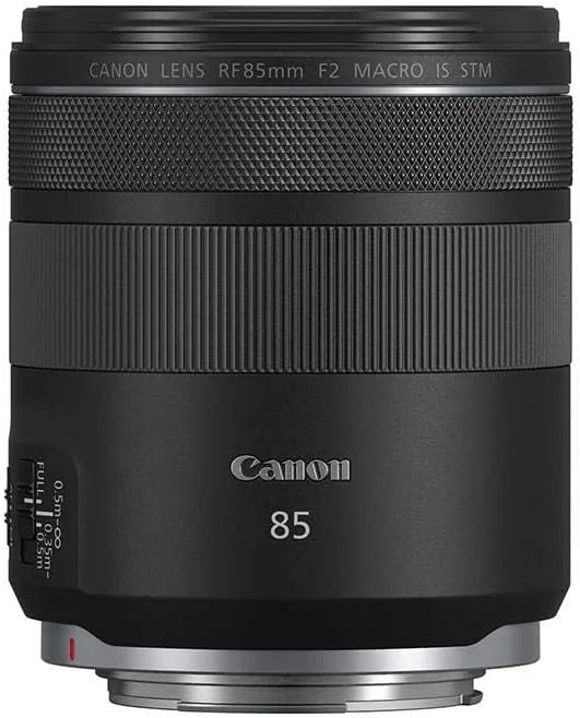 لنز کانن RF 85mm F2 Macro IS STM، لنز تله متوسط ​​فشرده مشکی 4234C005(AA)