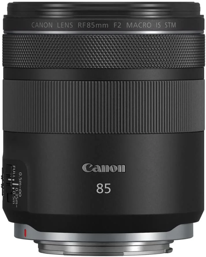 لنز کانن RF 85mm F2 Macro IS STM، لنز تله متوسط ​​فشرده مشکی 4234C005(AA)