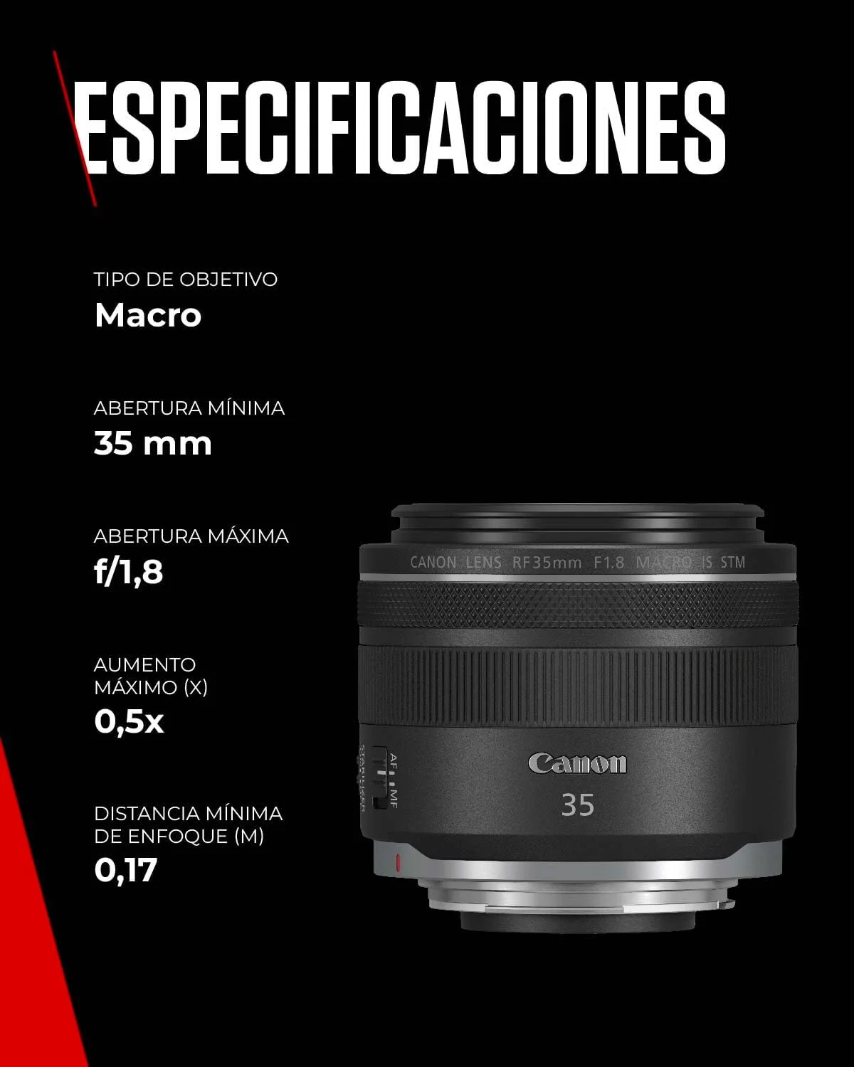 لنز Canon EOS RF35MM F/1.8 MACRO IS STM، نسخه امارات لنز Canon EOS RF35MM F/1.8 MACRO IS STM، نسخه امارات