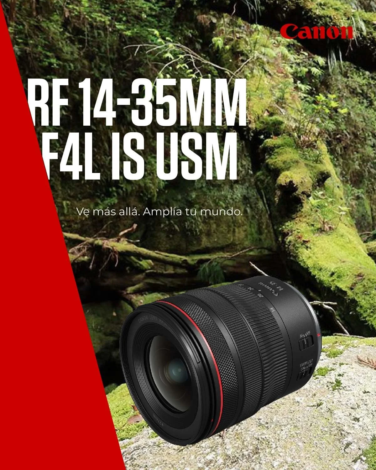 لنز زوم فوق عریض کانن RF 14-35mm F4L IS USM - جمع و جور، مناسب برای دوربین های سیستم Canon R، ایده آل برای مناظر و معماری.