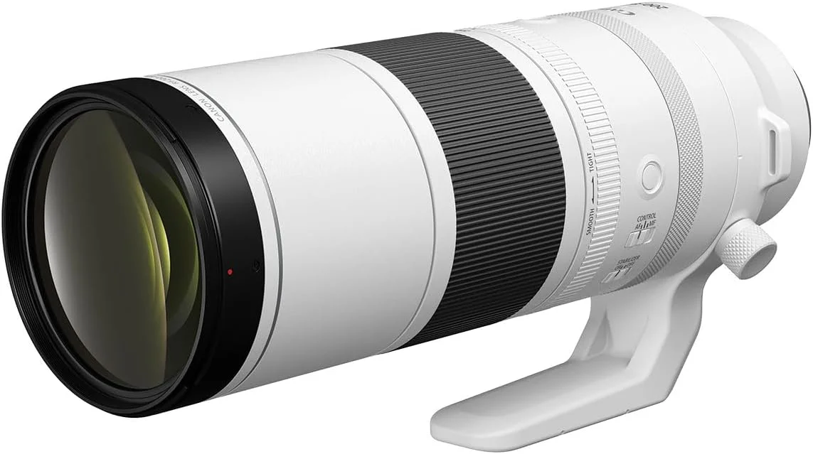 لنز زوم سوپر تله فوتو کانن RF200-800mm F6.3-9 IS USM، بدون آینه، محدوده زوم قدرتمند، عکاسی راحت با دست، برای حیات وحش، طبیعت، ورزش های فضای باز، جمع و جور و سبک