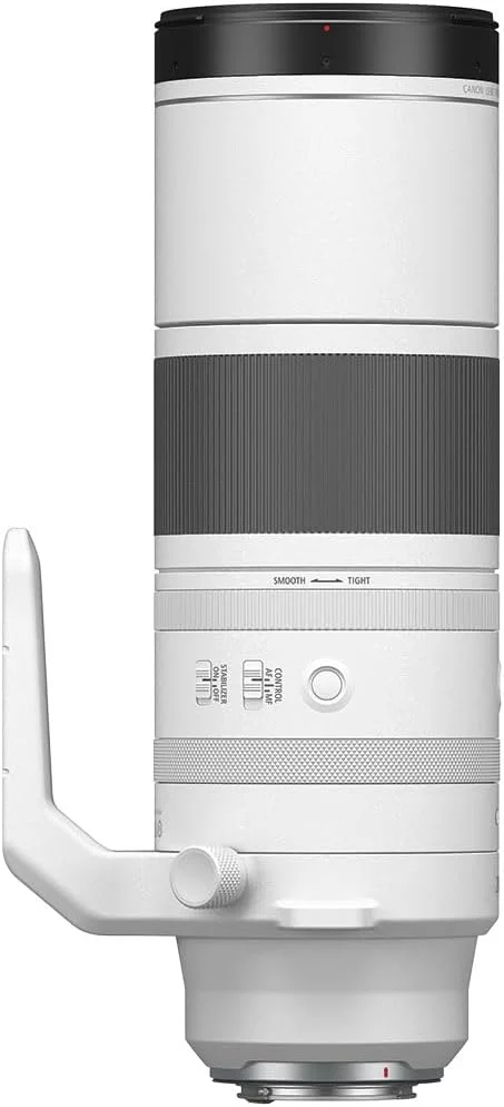 لنز زوم سوپر تله فوتو کانن RF200-800mm F6.3-9 IS USM، بدون آینه، محدوده زوم قدرتمند، عکاسی راحت با دست، برای حیات وحش، طبیعت، ورزش های فضای باز، جمع و جور و سبک