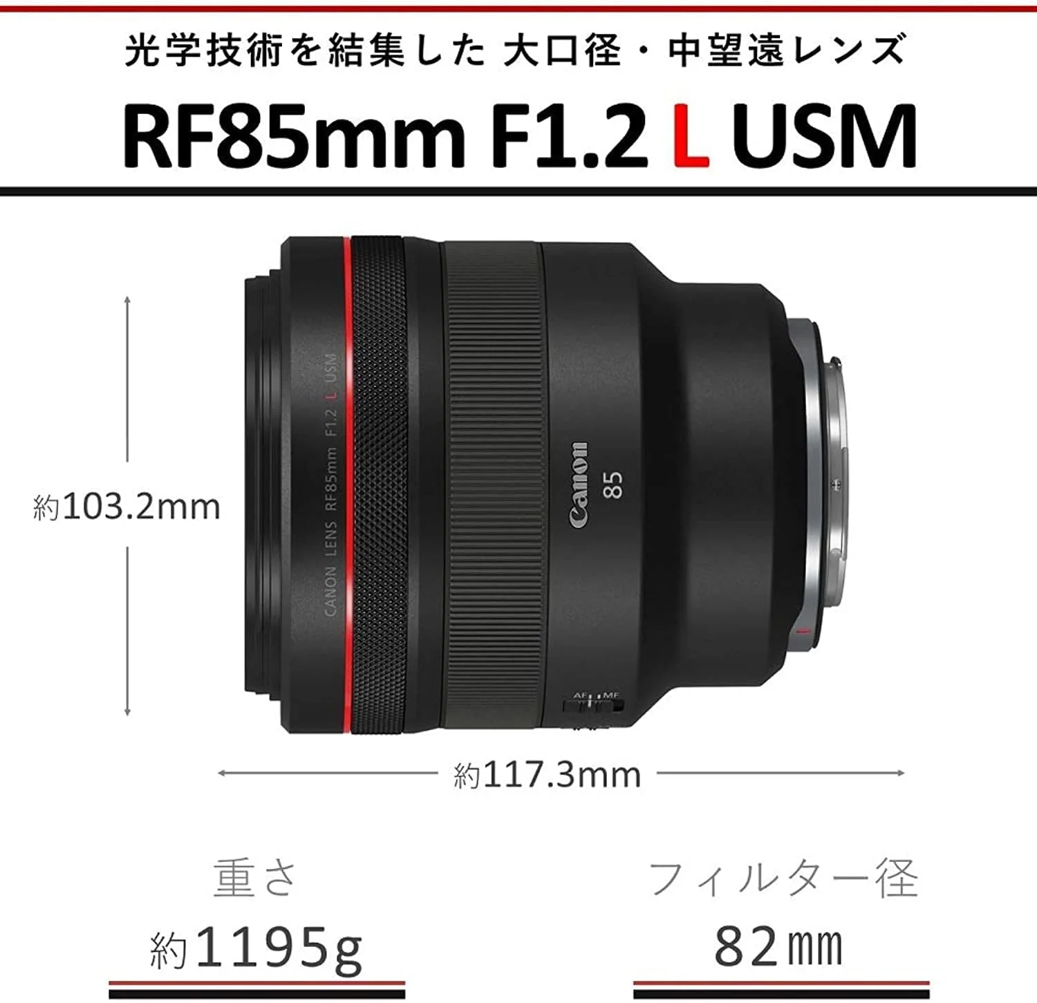 لنز کانن RF 85mm F1.2L USM DS لنز کانن RF 85mm F1.2L USM DS