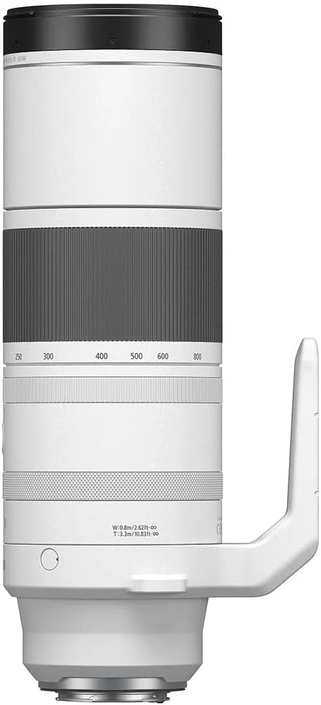 لنز زوم سوپر تله فوتو کانن RF200-800mm F6.3-9 IS USM، بدون آینه، محدوده زوم قدرتمند، عکاسی راحت با دست، برای حیات وحش، طبیعت، ورزش های فضای باز، جمع و جور و سبک