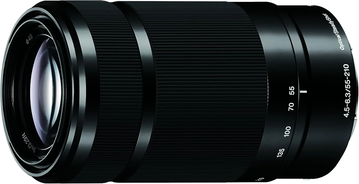 لنز سونی E 55-210mm F4.5-6.3 برای دوربین های سونی E-Mount - مشکی (بازسازی شده)