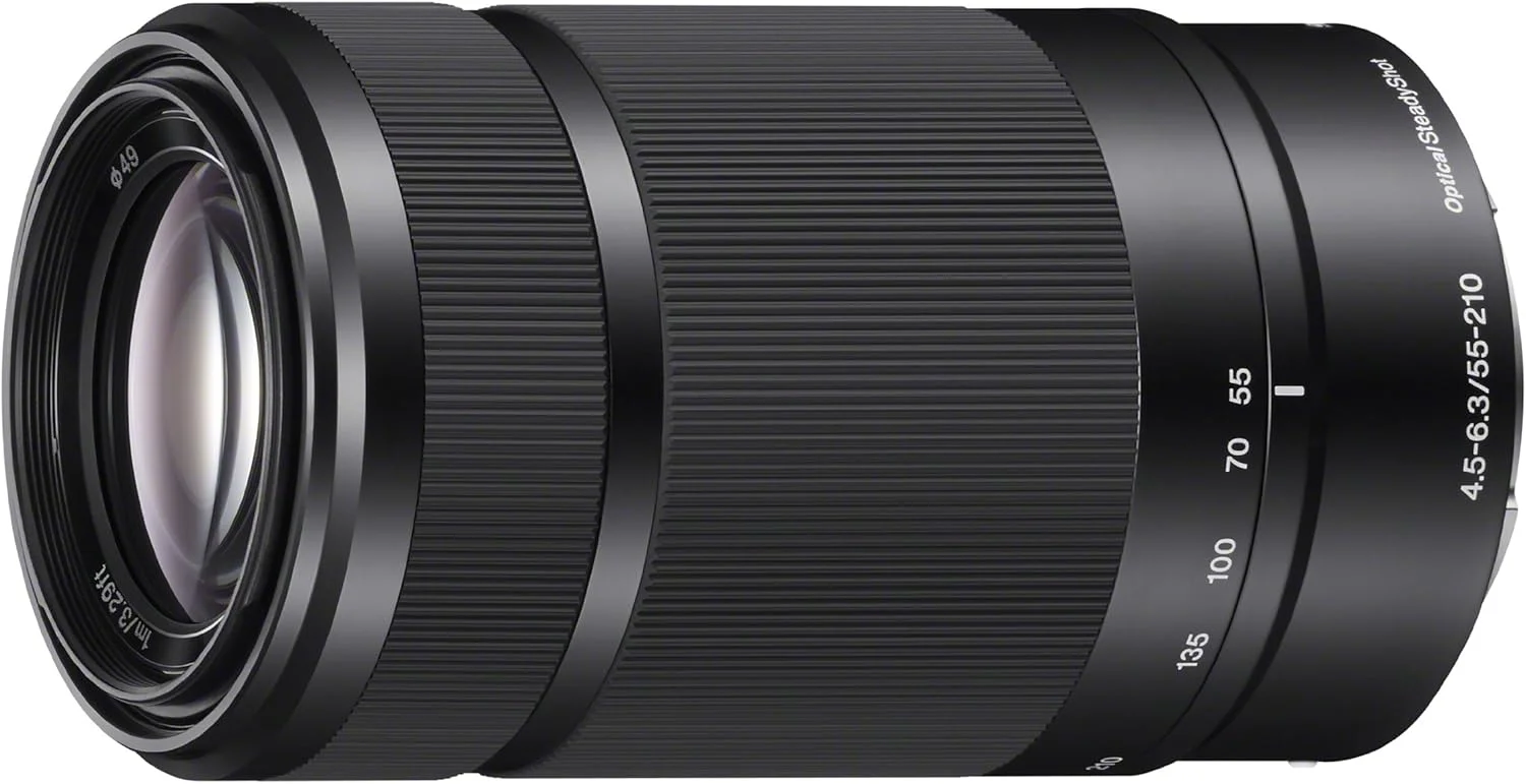 لنز سونی E 55-210mm F4.5-6.3 برای دوربین های سونی E-Mount - مشکی (بازسازی شده) لنز سونی E 55-210mm F4.5-6.3 برای دوربین های سونی E-Mount - مشکی (بازسازی شده)